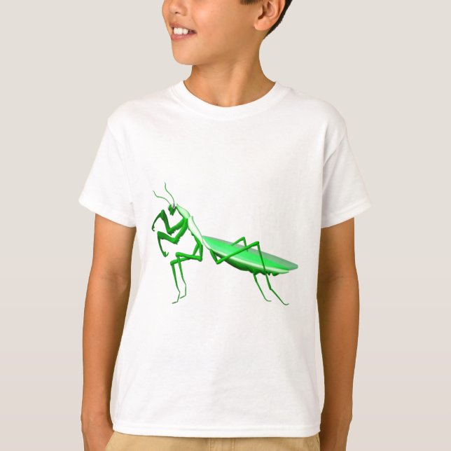 Camiseta Valxart.com Presença verde de mantis (Frente)