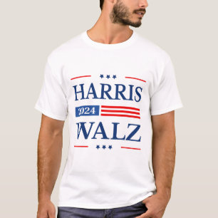 Camiseta Valzer 2024 Kamala Harris 2024 Tim Waltz 2024 EUA 