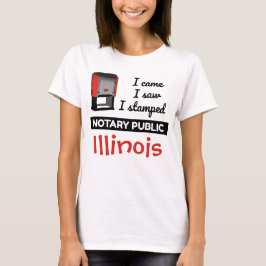 Camiseta Vame Vi Carimbo Carimbo Público Notório Illinois
