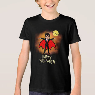 Camiseta Vamire Happy Halloween - abreviação
