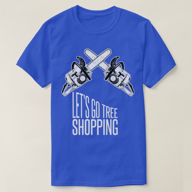 Camiseta Vamos a árvore comprando o Forester Lumberjack (Frente do Design)