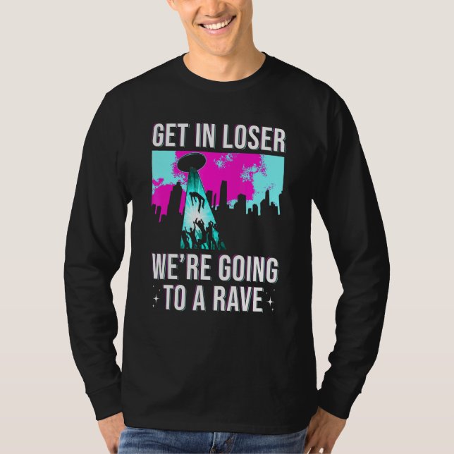Camiseta Vamos A Uma Festa De Edm Rave (Frente)