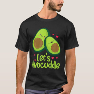 Camiseta Vamos Abraçar Abacates Casal de Abacate Fofo Dia d