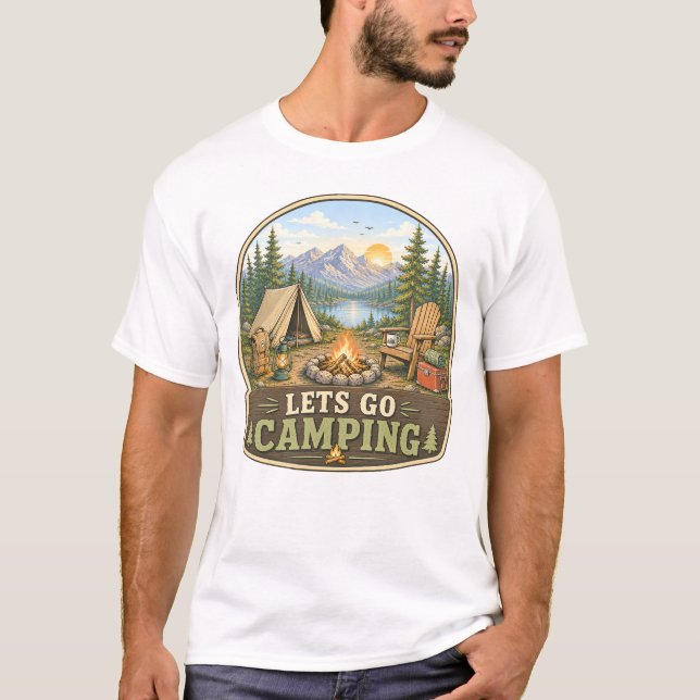 Camiseta Vamos Acampar (Frente)