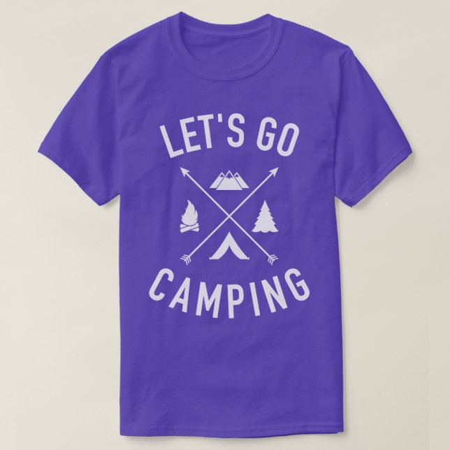 Camiseta Vamos acampar (Frente do Design)