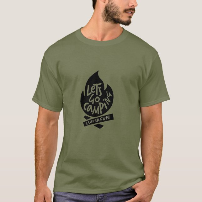 Camiseta Vamos Acampar (Frente)