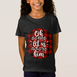 Camiseta Vamos Adorá-Lo - Natal da Xadrez de Buffalo