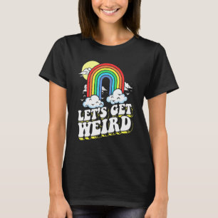Camiseta Vamos Adquira Oitenta Estranha Arco-Íris Vintage A