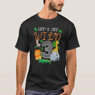 Camiseta Vamos Adquire Animais Safari Selvagens 3 Anos De I