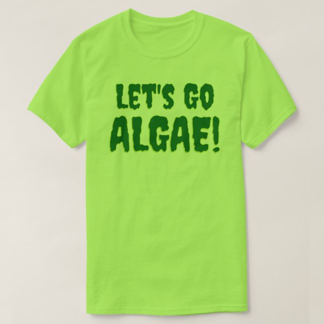 Camiseta Vamos Algas! Verde (Frente do Design)