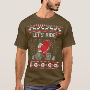Camiseta Vamos Andar Bicicleta Feia De Natal Doce Engraçado