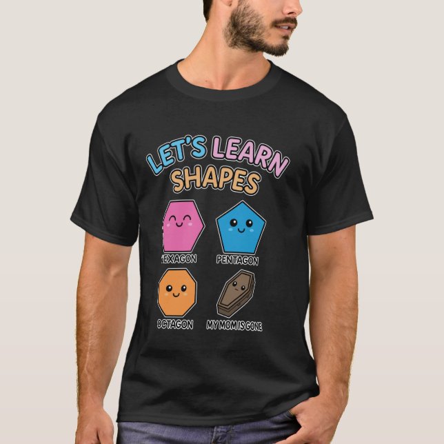 Camiseta Vamos Aprender Formas Hexágono Pentágono Octógono (Frente)