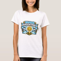Vamos Argentina Design de Futebol Patriótico | Arg