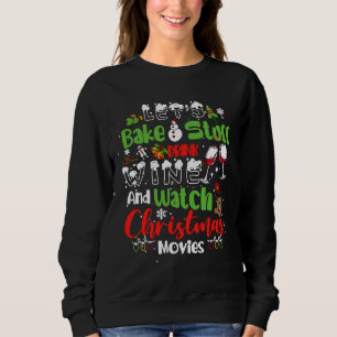 Camiseta Vamos Assar E Beber Vinho E Ver Christma