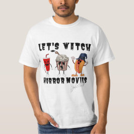 Camiseta Vamos assista filmes de terror engraçado Ghost Ske