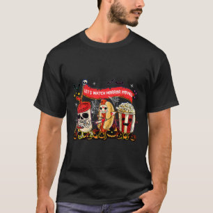 Camiseta Vamos assistir filmes de terror no dia das bruxas 