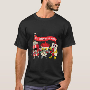 Camiseta Vamos Assistir Filmes Horrores Divertir Figurino D