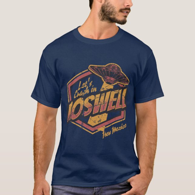 Camiseta Vamos bater em Roswell amigos (Frente)