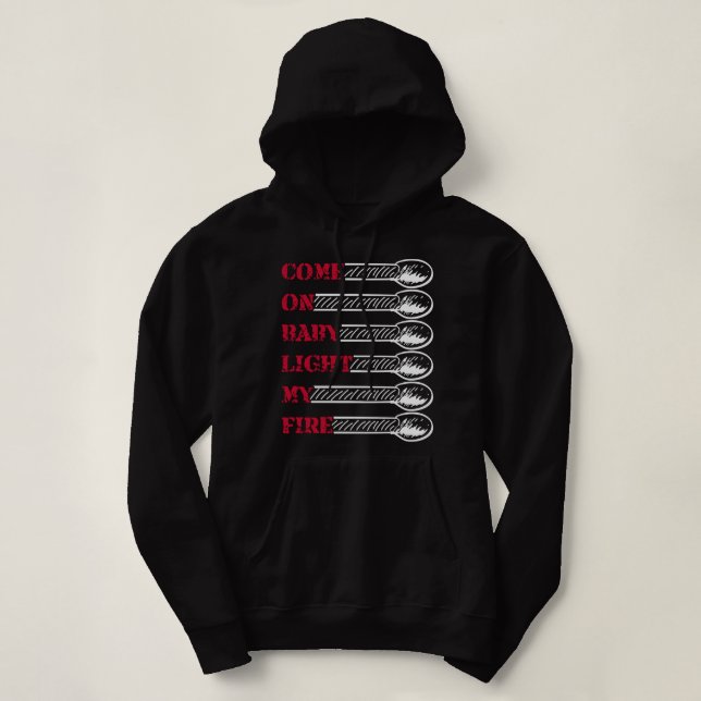 Camiseta Vamos bebê acender meu fogo (Frente do Design)