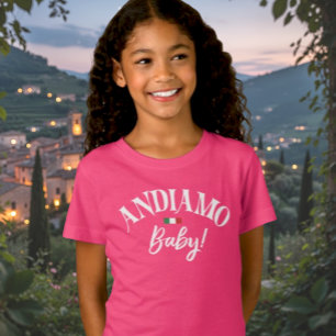 Camiseta Vamos Bebê! Roupa Infantil de Viagem Italiana Comb