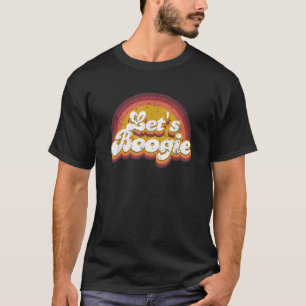 Camiseta Vamos Boogie Kidcore Aestético Retro Rainbow Danci