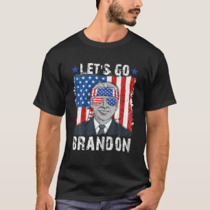 Camiseta Vamos Brandon 4 De Julho Bandeira Americana Biden 
