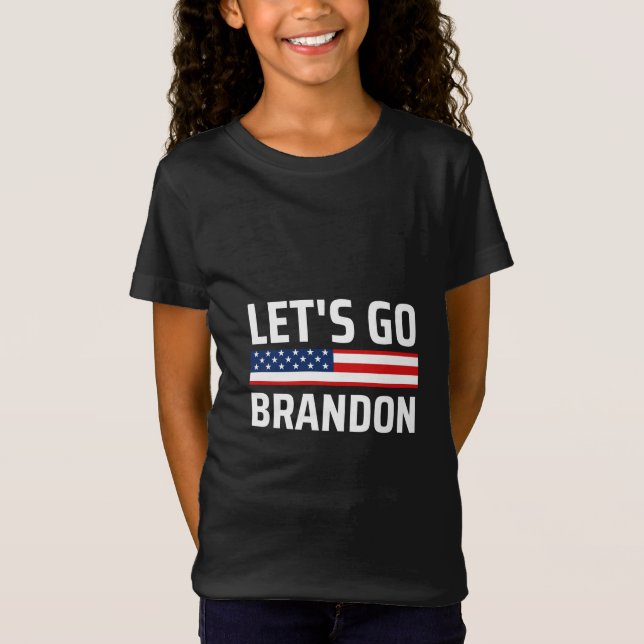 Camiseta vamos brandon chant joe biden, vamos fazer soutien (Frente)