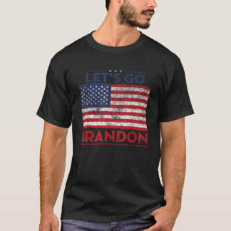 Camiseta Vamos Brandon Engraçado Humor Político Curto Sleev