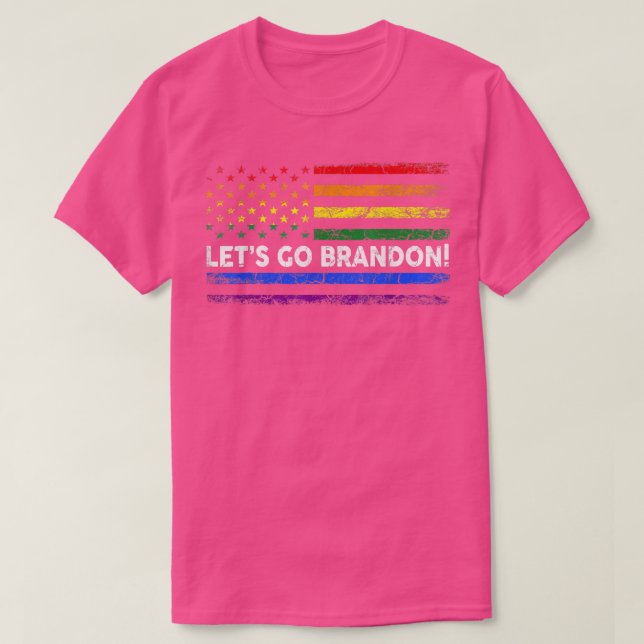 Camiseta Vamos Brandon Pride Mês dos EUA LGBTQ Rai (Frente do Design)