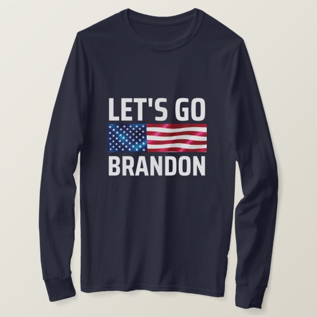 Camiseta vamos brandon vamos brandon (Frente do Design)