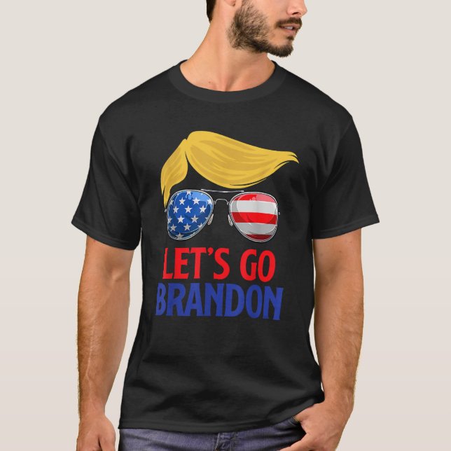 Camiseta Vamos Brandon Vamos Brandon Trump America Fla (Frente)