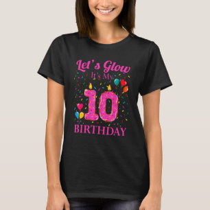 Camiseta Vamos Brilhante É o meu 10º Aniversário do Doce