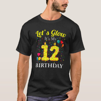 Camiseta Vamos Brilhante É o meu 12 Aniversário do Doce