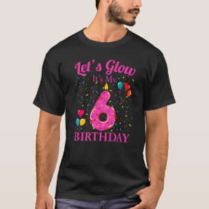 Camiseta Vamos Brilhante É o meu 6 Aniversário de Festa Doc