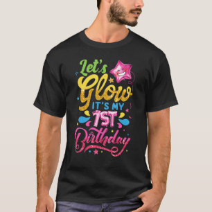 Camiseta Vamos Brilhante É o meu primeiro aniversario Garot