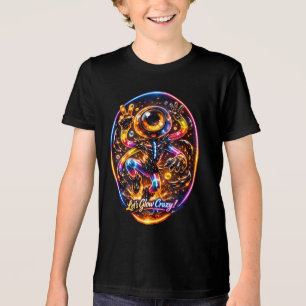 Camiseta Vamos Brilhar Loucamente – Design de Energia Alien