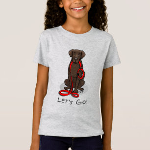 Camiseta Vamos! Cachorro Retriever de Cabelo Ondulado (fíga
