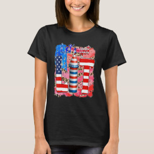 Camiseta Vamos Cair No Dia 4 De Julho, Bandeiras Patriótica
