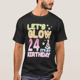 Camiseta Vamos com 24 anos é meu aniversário feliz