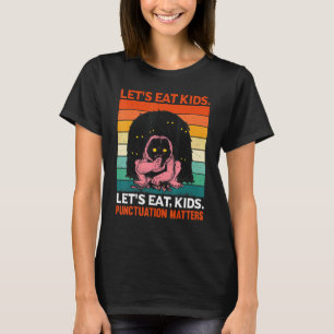 Camiseta vamos come crianças pontuação salva vidas hallowee