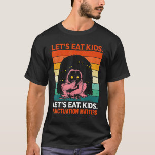 Camiseta vamos come crianças pontuação salva vidas hallowee