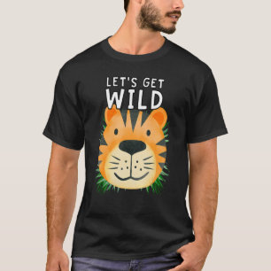 Camiseta Vamos Começa Festa Safari De Animais Selvagens Do
