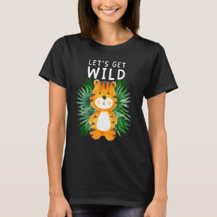 Camiseta Vamos Começa Festa Safari De Animais Selvagens Do