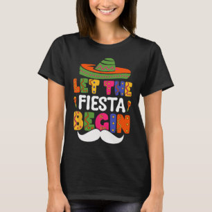 Camiseta Vamos Começar A Festa Divertida Cinco De Mayo Mexi