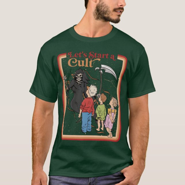 Camiseta Vamos começar um garoto selvagem irônico e esquisi (Frente)