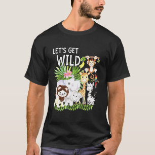 Camiseta Vamos Começar Uma Festa Safari De Animais Selvagen