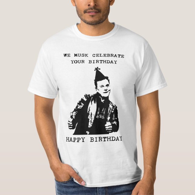 Camiseta Vamos comemorar seu aniversário (Frente)