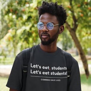 Camiseta Vamos Comer Alunos - Professor Divertido