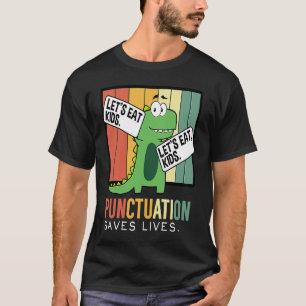 Camiseta Vamos Comer Criança Pontuação Salva Vidas Trex Gra