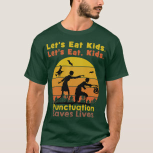 Camiseta Vamos comer crianças no Halloween Zombie Shirt Zom